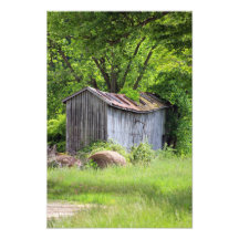 19th Century Corn Barn Photographic Print