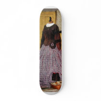 19th Century Plaid Dress Custom Skate Board