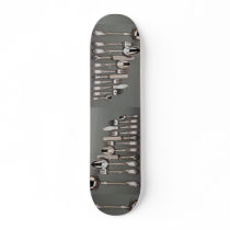 19th century silver cutlery, Warsaw, Poland Skate Board Deck