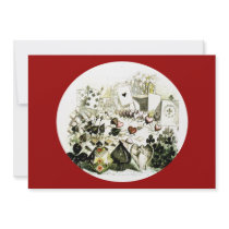 19th Century Wonderland-esque Woodcut Invite