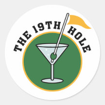 19th Hole Round Stickers