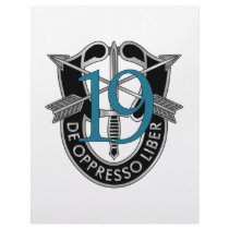 19th Special Forces Group Crest Personalized Letterhead