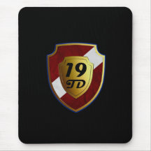 19th Tank division blue outline mouspad Mousepads