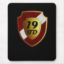 19th Tank Division red outline mouspad Mousepads