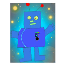 1-01 robot postcards