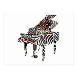 $1.15 Zebra Grand Piano Post Cards