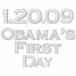 1.20.09 Obama's First Day Embroidered Shirt embroidered shirts