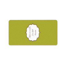 1.25"x2.75" Hersheys Miniature Green and Brown Address Labels