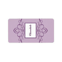 1.25" x 2.75" Hershey's Royal Purple Crown/Swirls Custom Address Labels