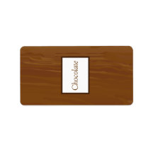 1.25" x 2.75" Hershey's Wooden Plank Floral Weddin Custom Address Labels