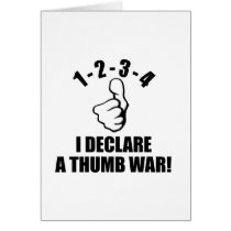 1-2-3-4 I Declare A Thumb War B-W