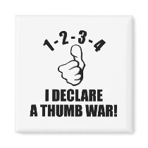 1-2-3-4 I Declare A Thumb War B-W