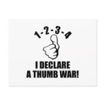 1-2-3-4 I Declare A Thumb War B-W