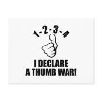1-2-3-4 I Declare A Thumb War B-W