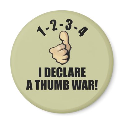 1-2-3-4 I Declare A Thumb War by ktreadwe