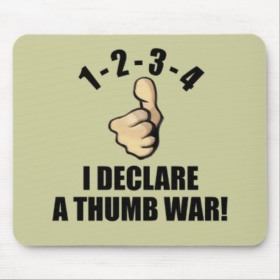 1-2-3-4 I Declare A Thumb War by ktreadwe