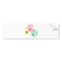 1,2,3 bumper stickers