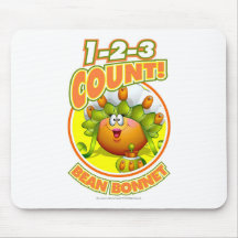 1-2-3 Count Bean Bonnet Mouse Pads