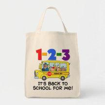 1-2-3 de nouveau à l'école sacs fourre-tout