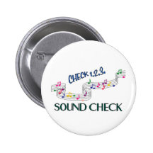 1.2.3 Sound Check Pinback Button