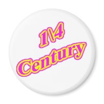 1\4 Century  Magenta Fridge Magnets