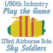 1/50th FNI. 173rd Abne. Bde. Polo de la voie M113