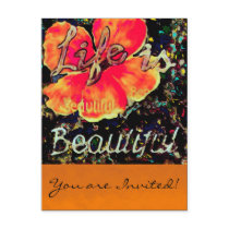 $1.95 Life is Beautiful ~ Postcard Thank You