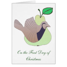 1 A Partridge in a Pear Tree Greeting Cards