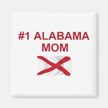 #1 Alabama Mom Fridge Magnet