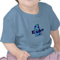 1 Blue Polka Dots Birthday Boy Shirt
