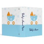 1" Blue Stroller Baby Boy Photo Album Vinyl Binder