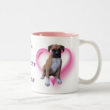 #1 Boxer Mom puppy travel mug