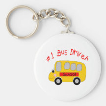 #1 Bus Driver Keychain