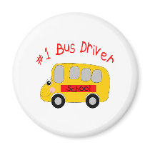 #1 Bus Driver Fridge Magnets