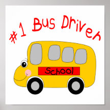 #1 Bus Driver Posters