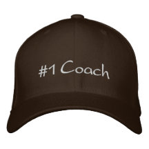 #1 Coach Embroidered Baseball Cap