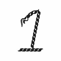 "1" corde numéro 2,5" chemises brodées