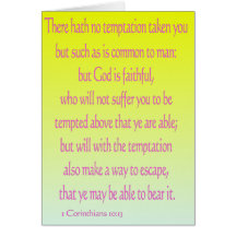 1 Corinthians 10:13 Card