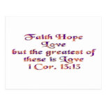 1 Corinthians 13:13 Post Card