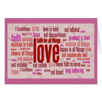 1 Corinthians 13:1-13 Heart Cloth by word_clouds