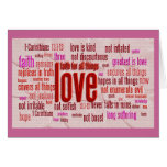 1 Corinthians 13:1-13 Heart Cloth cards