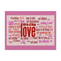 1 Corinthians 13:1-13 Heart Cloth