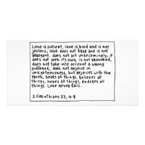 1 Corinthians 13 4-8 Photo Cards