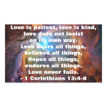 1 Corinthians 13:4-8 Sticker
