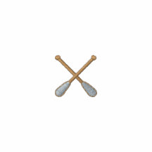 1" Crossed Oars