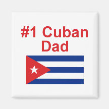 #1 Cuban Dad Fridge Magnet