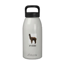 #1 Dad Alpaca water bottles