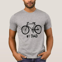 #1 Dad Awesome Outstanding Love My Dad & Bicycle Shirt