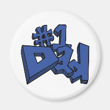 #1 Dad Best Dad Father's Day Refrigerator Magnets