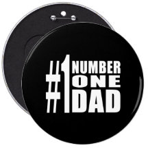 #1 Dad Birthdays & Christmas : Number One Dad Buttons